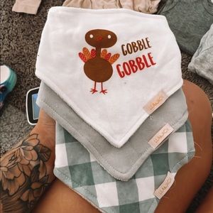 Lila and Jack Thanks Giving Bibs